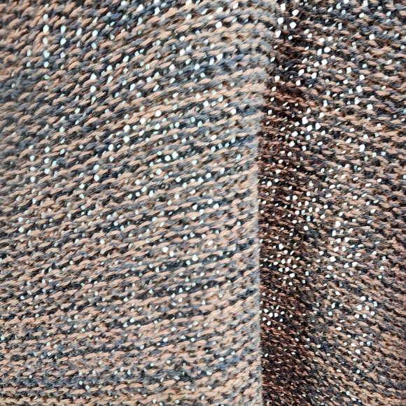 Women's Vintage Linen Silk Blend Chunky Knit Slouchy  V-neck Sweater - Picture 8 of 8